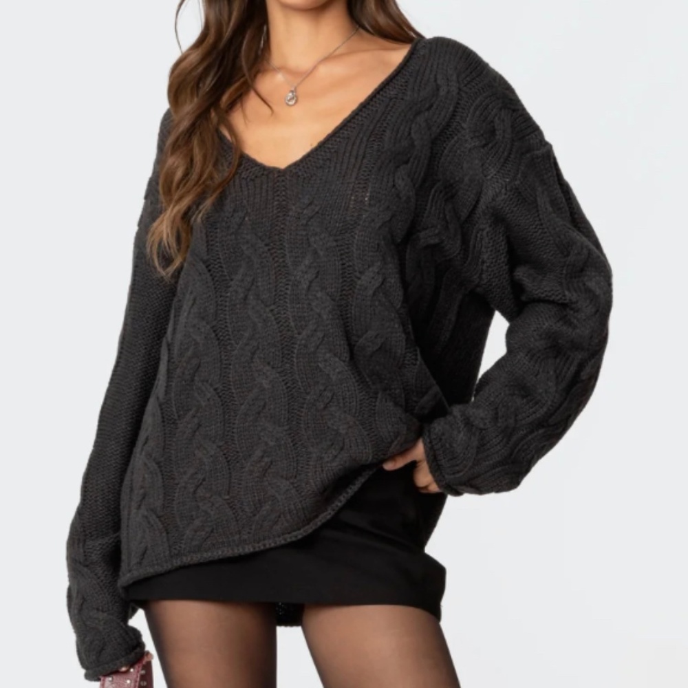 Inga oversized cable knit sweater